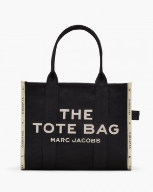 Black Marc Jacobs The Jacquard Large Tote Bag | 257360-LTM