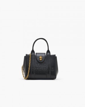 Black Marc Jacobs The Turnlock Crossbody Tote Bag | 269570-XPT