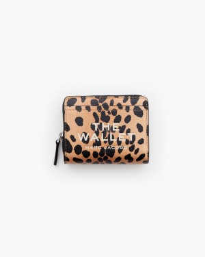 Black Multicolor Marc Jacobs The Cheetah Mini Compact Wallet | 083459-NXJ