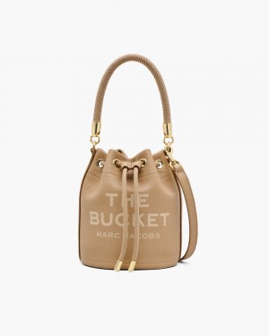 Brown Marc Jacobs The Leather Bucket Bag | 067184-BDK