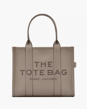 Cement Marc Jacobs The Leather Large Tote Bag | 617849-NOS