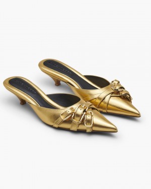 Gold Marc Jacobs The Emma Kitten Heel | 689407-NVR