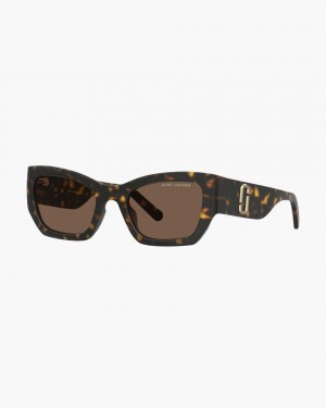 Havana Marc Jacobs The J Marc Square Cat Eye Sunglasses | 739512-RZI