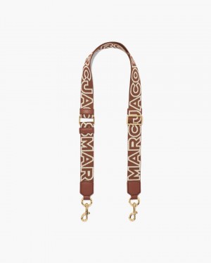 Multicolor Marc Jacobs The Thin Outline Logo Webbing Strap | 358024-KNV