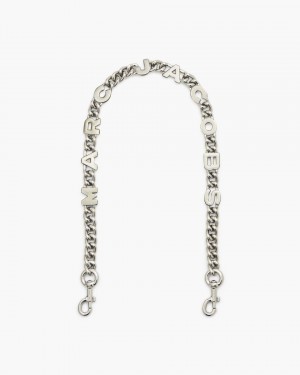 Nickel Marc Jacobs The Logo Chain Shoulder Strap | 037825-CNR