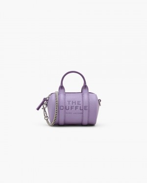 Purple Marc Jacobs The Leather Nano Duffle Crossbody | 207935-OKS