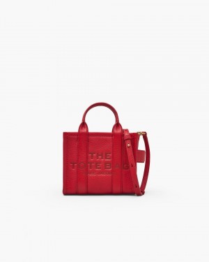 Red Marc Jacobs The Leather Crossbody Tote Bag | 342987-FSN