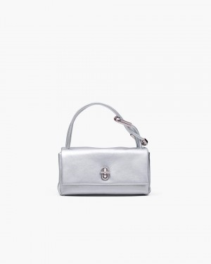 Silver Marc Jacobs The Metallic Mini Dual Bag | 158932-FPZ