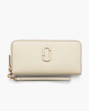 White Marc Jacobs The Covered J Marc Continental Wallet | 284793-JAN