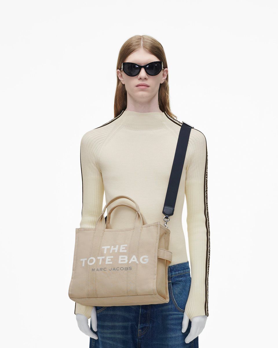 Beige Marc Jacobs The Canvas Medium Tote Bag | 805263-MVO