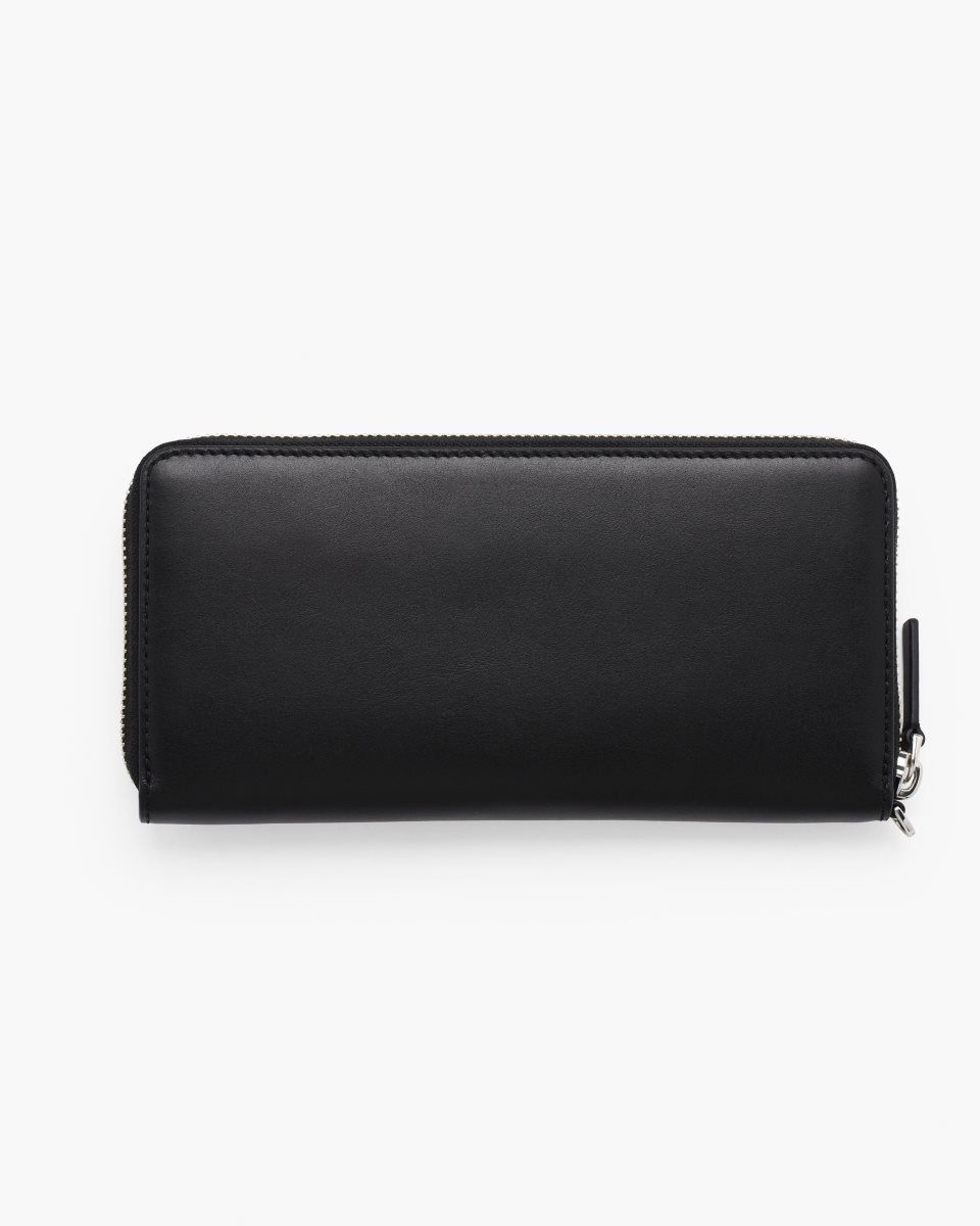 Black Marc Jacobs The Covered J Marc Continental Wallet | 092637-DTQ