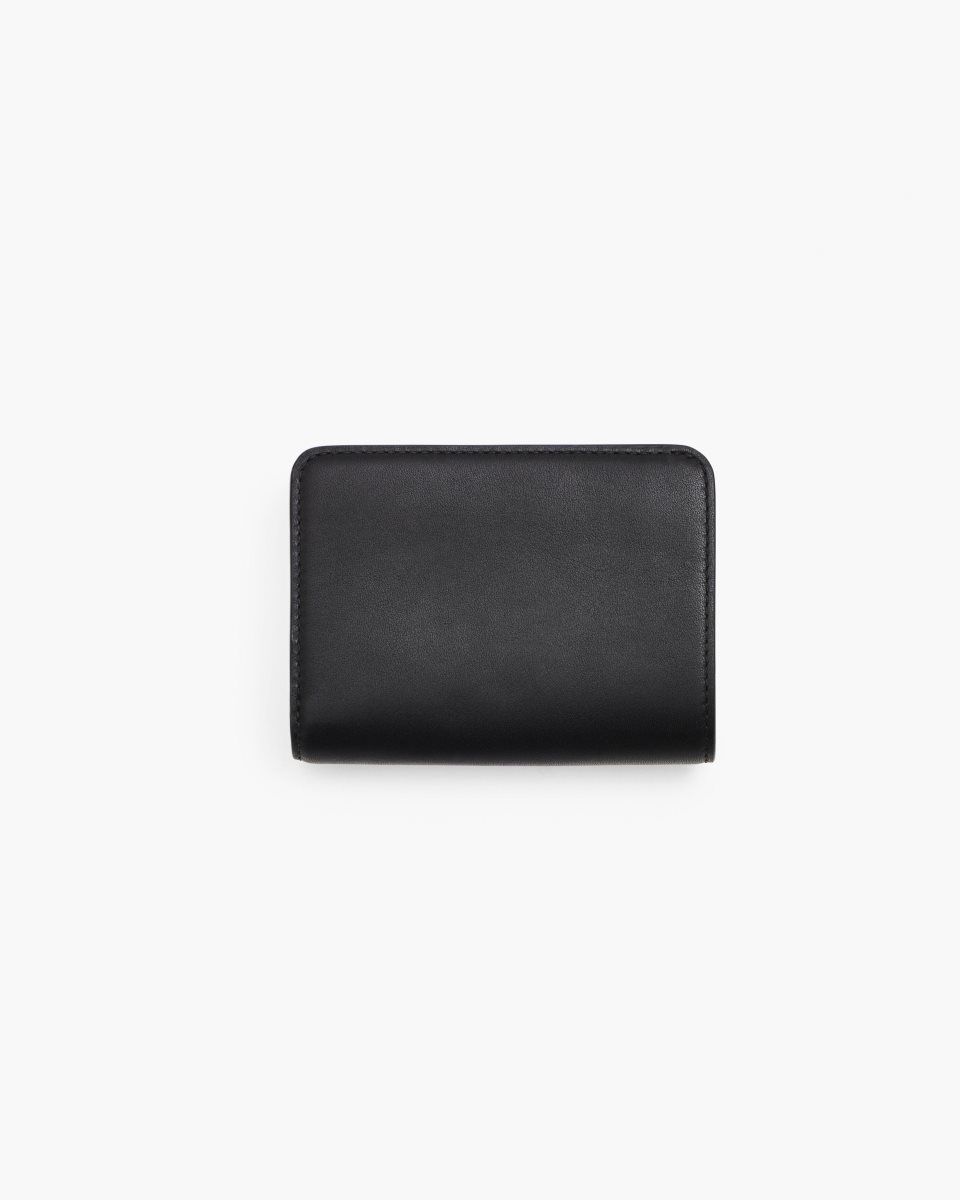 Black Marc Jacobs The Covered J Marc Mini Compact Wallet | 379405-YQR