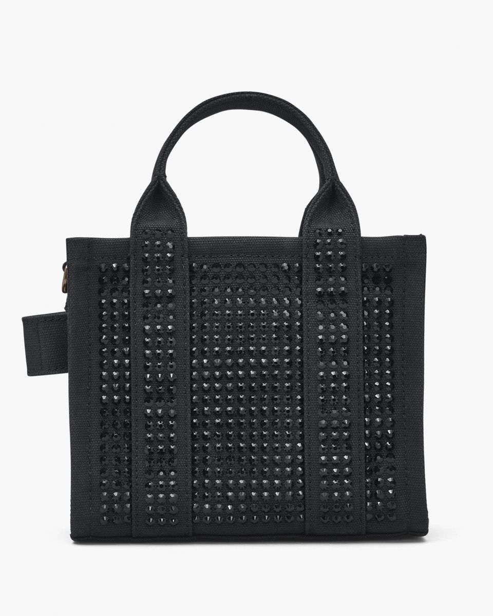 Black Marc Jacobs The Crystal Canvas Crossbody Tote Bag | 605841-EAX