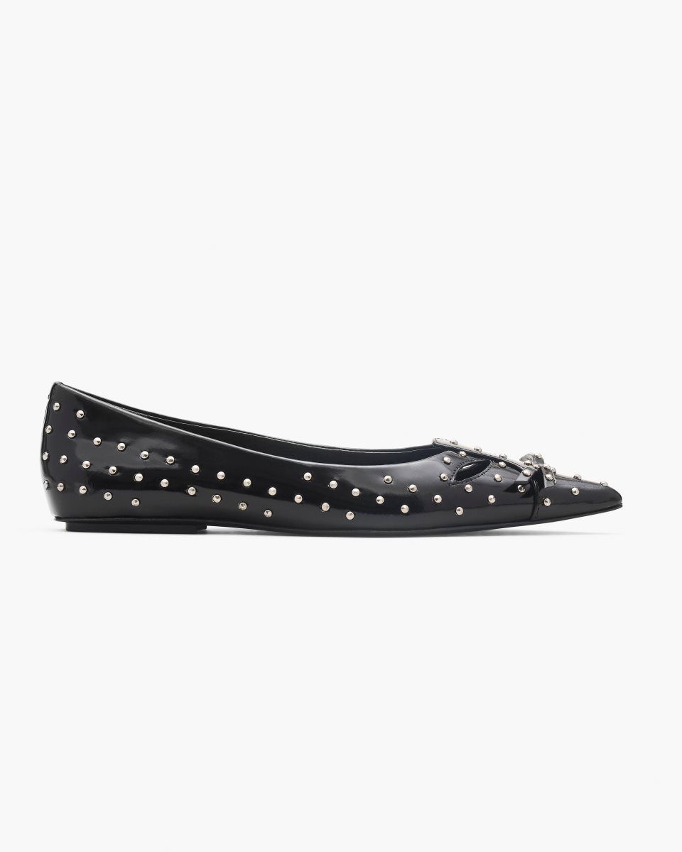 Black Marc Jacobs The Glam Studs Kat Ballerina | 974153-ONC