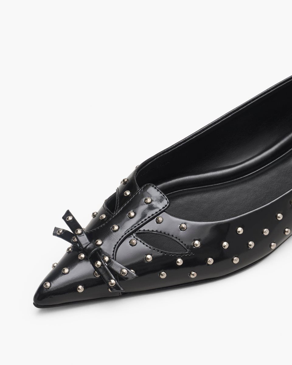 Black Marc Jacobs The Glam Studs Kat Ballerina | 974153-ONC