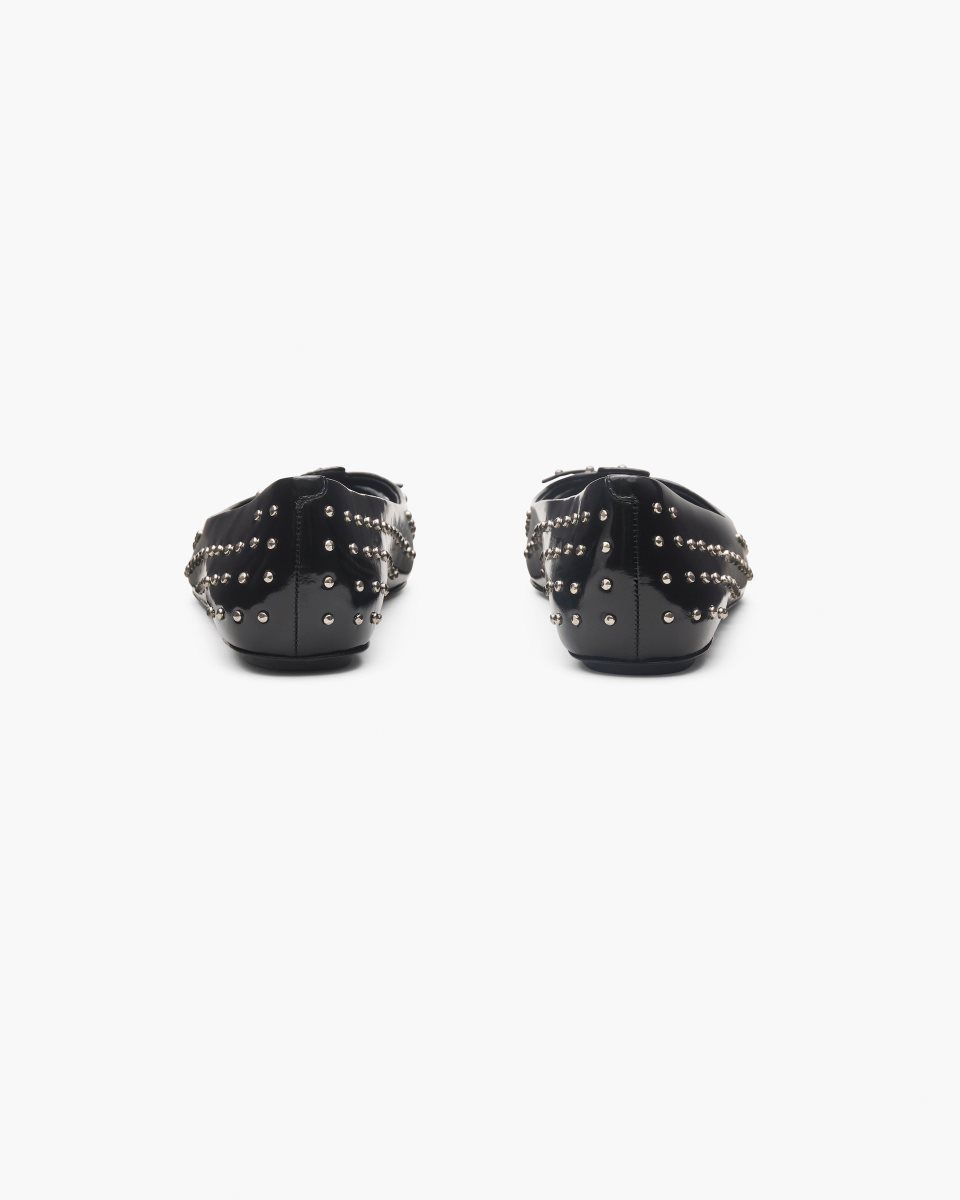 Black Marc Jacobs The Glam Studs Kat Ballerina | 974153-ONC