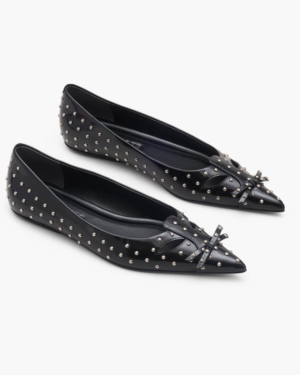 Black Marc Jacobs The Glam Studs Kat Ballerina | 974153-ONC