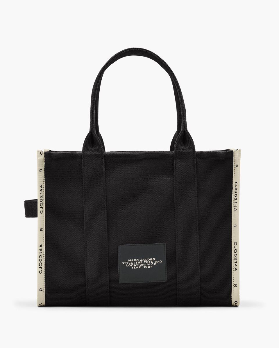 Black Marc Jacobs The Jacquard Large Tote Bag | 257360-LTM