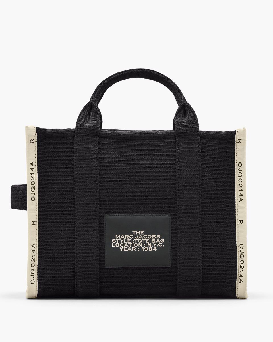 Black Marc Jacobs The Jacquard Medium Tote Bag | 052378-QTE