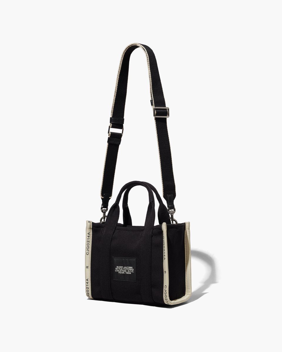 Black Marc Jacobs The Jacquard Small Tote Bag | 018793-RGQ