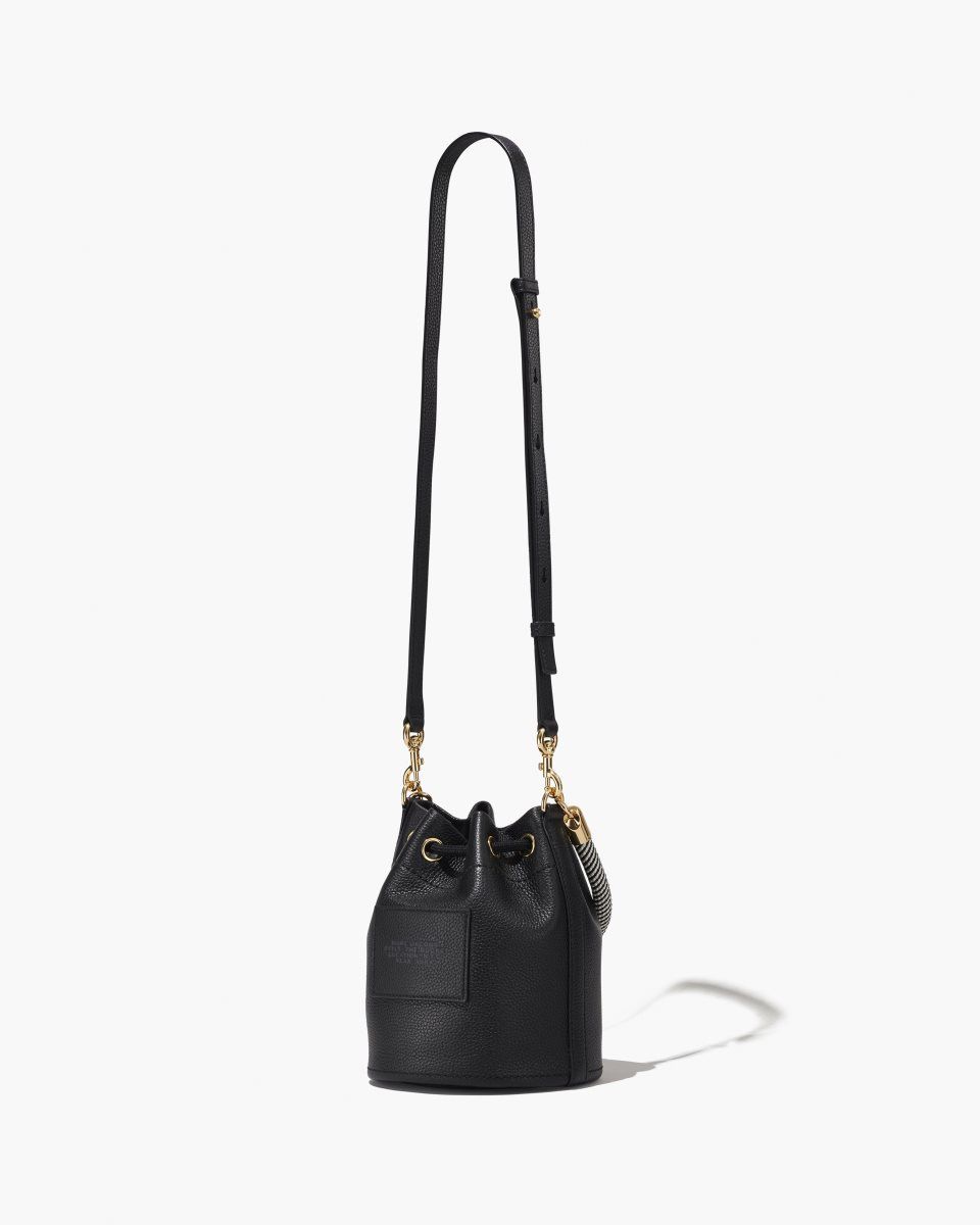 Black Marc Jacobs The Leather Bucket Bag | 850173-NXE