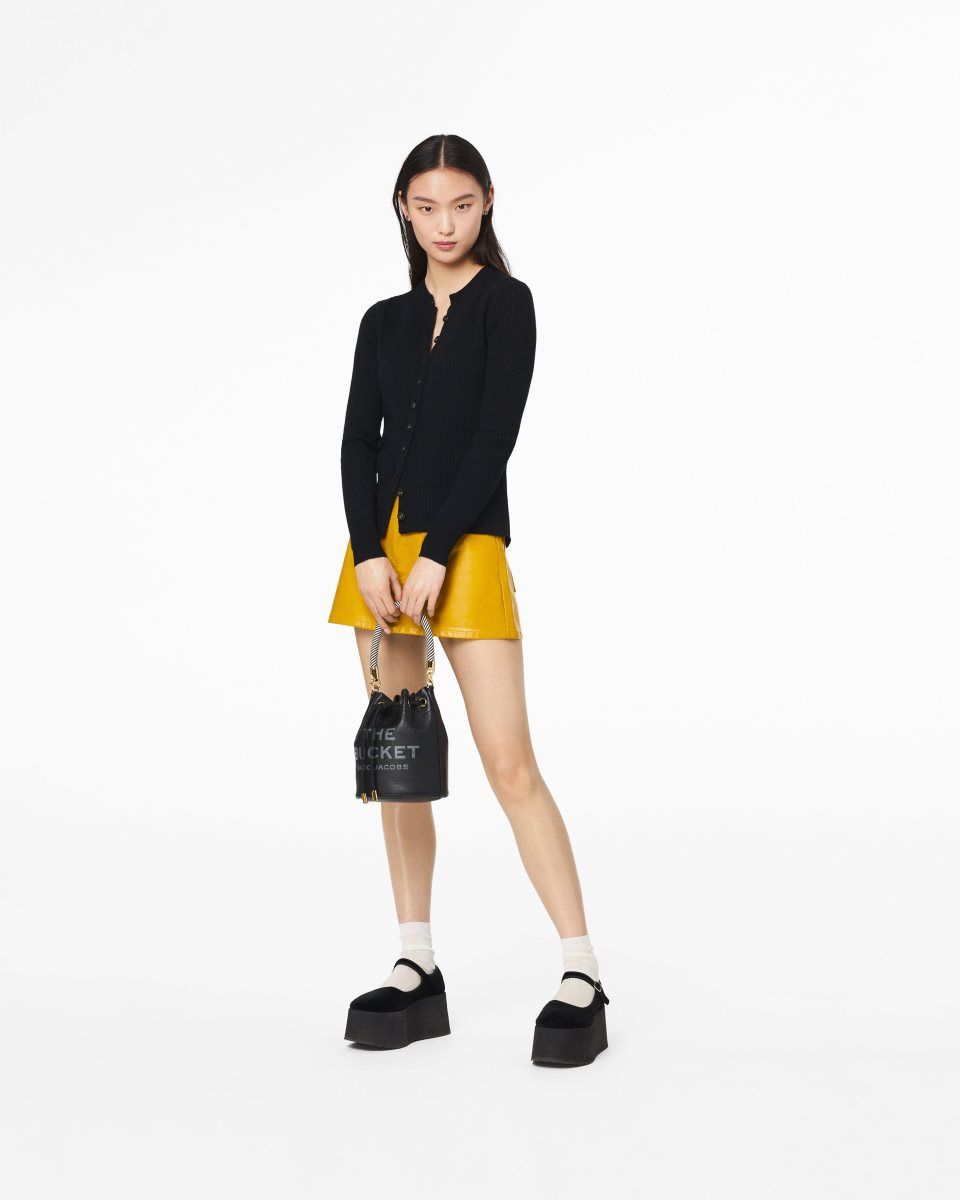 Black Marc Jacobs The Leather Bucket Bag | 850173-NXE