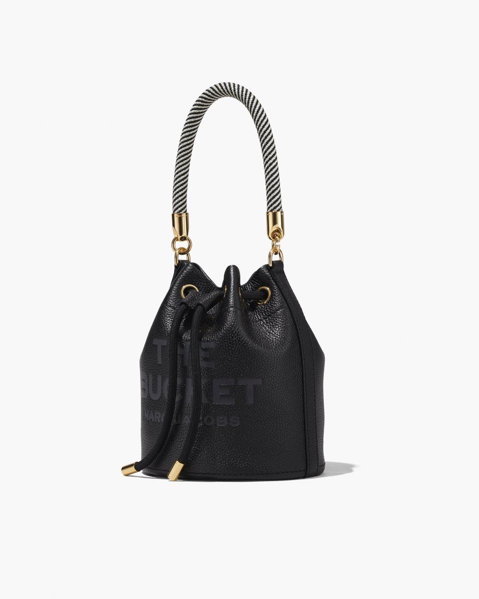 Black Marc Jacobs The Leather Bucket Bag | 850173-NXE