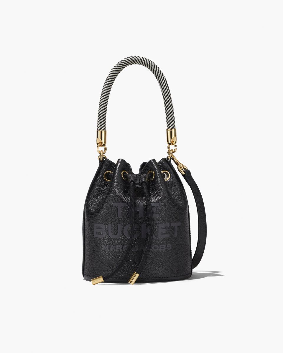 Black Marc Jacobs The Leather Bucket Bag | 850173-NXE