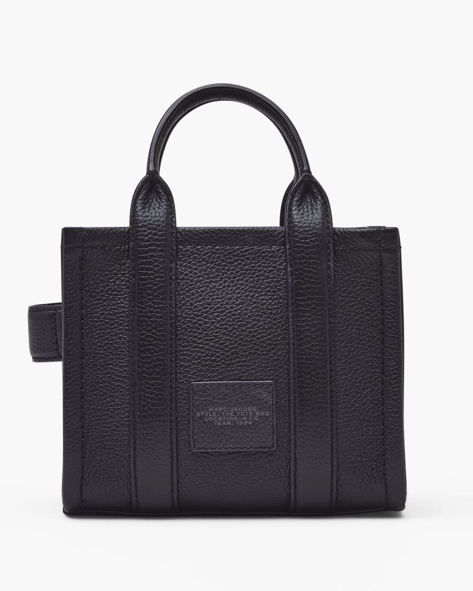 Black Marc Jacobs The Leather Crossbody Tote Bag | 342908-WOG