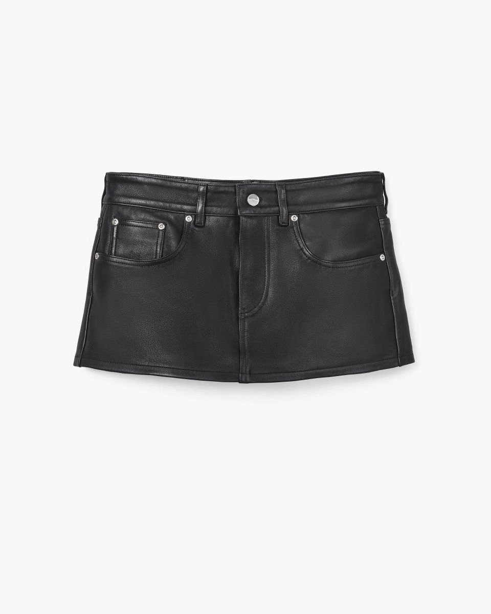 Black Marc Jacobs The Leather Skort | 508692-OMZ