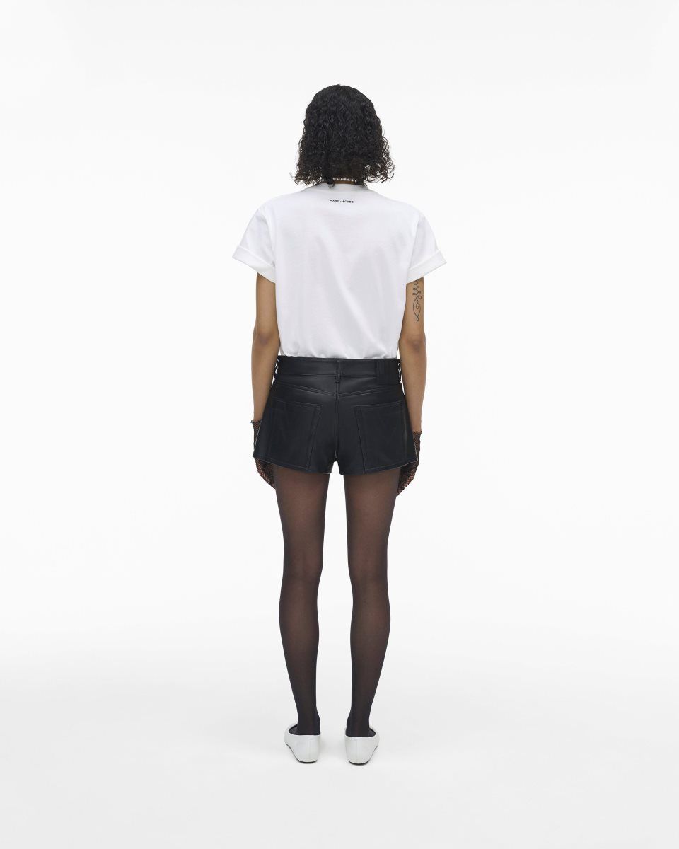 Black Marc Jacobs The Leather Skort | 508692-OMZ