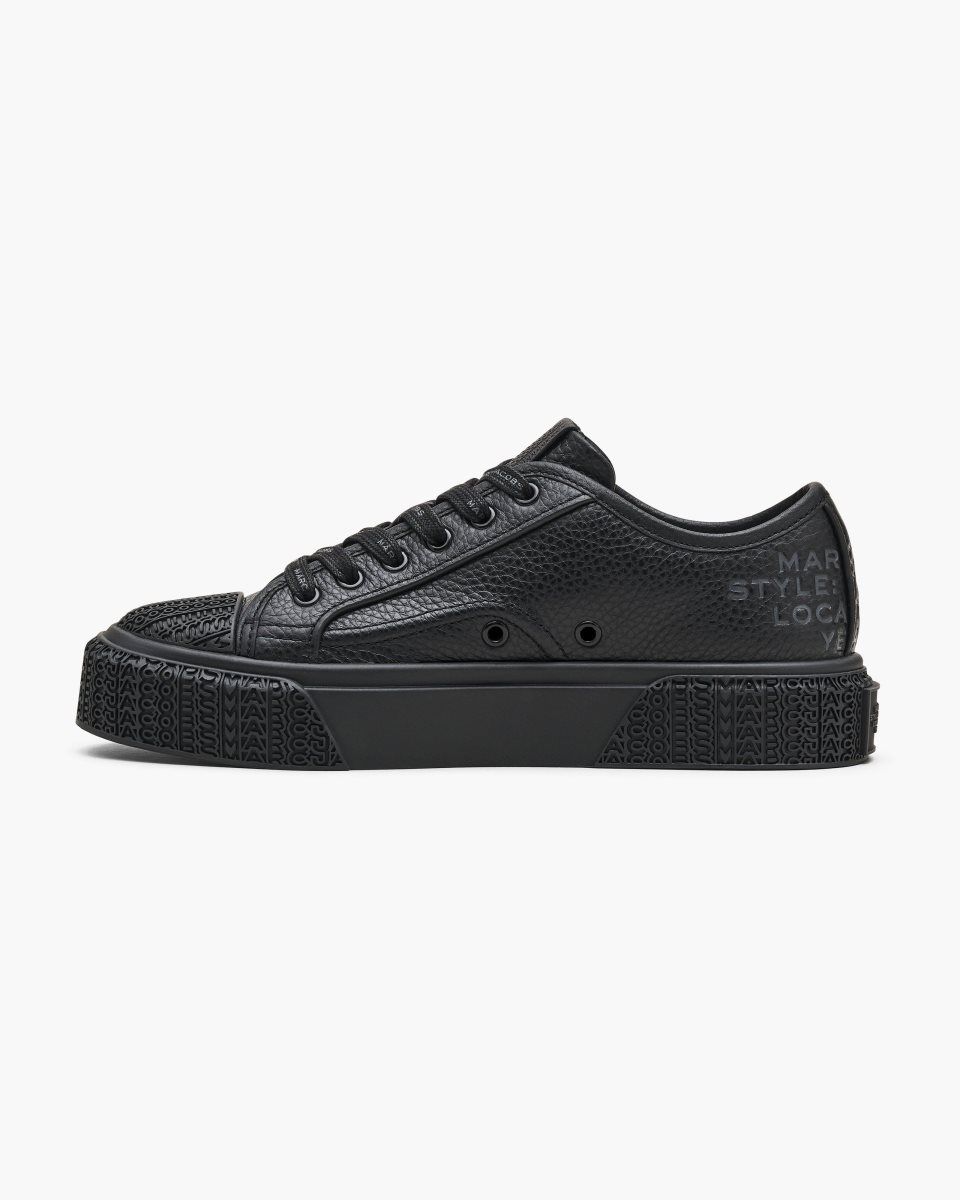 Black Marc Jacobs The Leather Sneaker | 197382-PCM