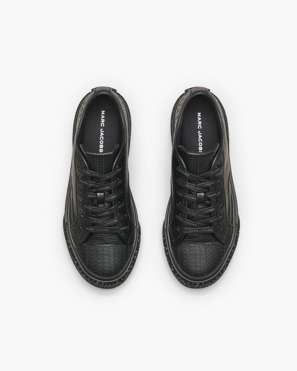 Black Marc Jacobs The Leather Sneaker | 197382-PCM