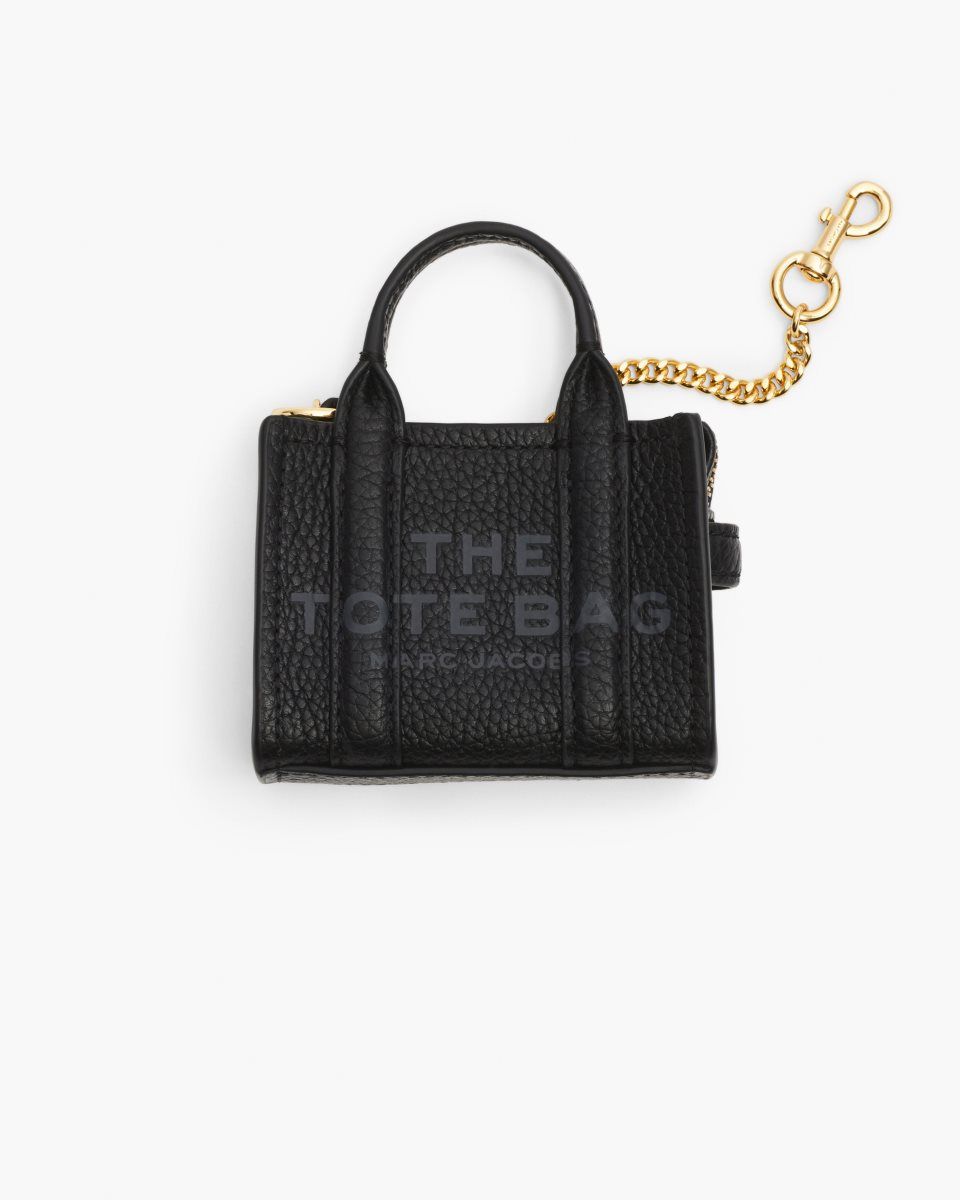 Black Marc Jacobs The Nano Tote Bag Charm | 537409-EHN