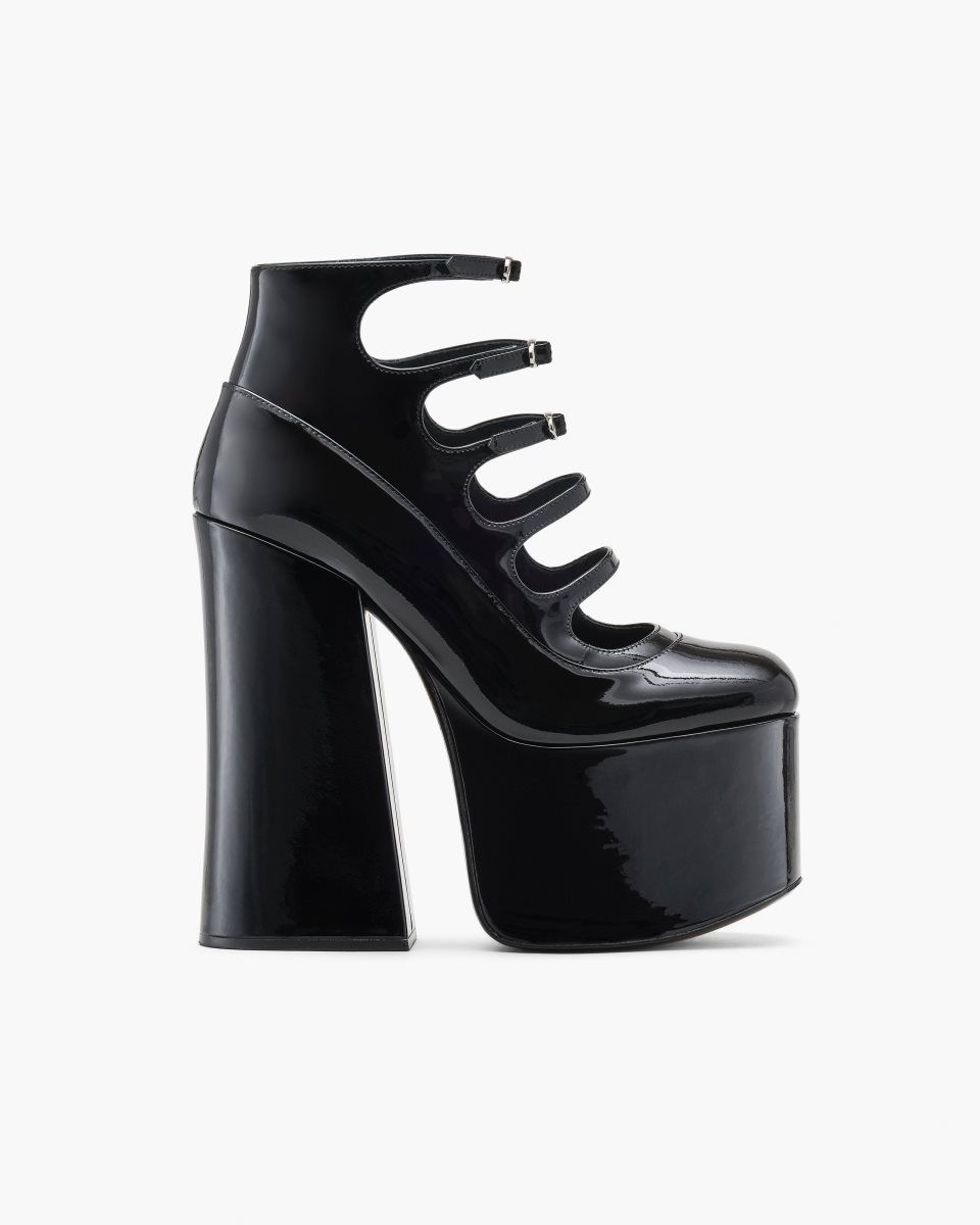 Black Marc Jacobs The Patent Leather Kiki Ankle Boot | 876041-HRQ