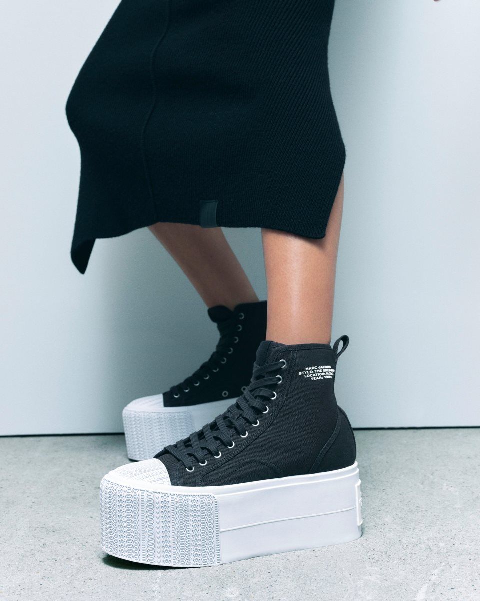 Black Marc Jacobs The Platform High Top Sneaker | 249701-VXG