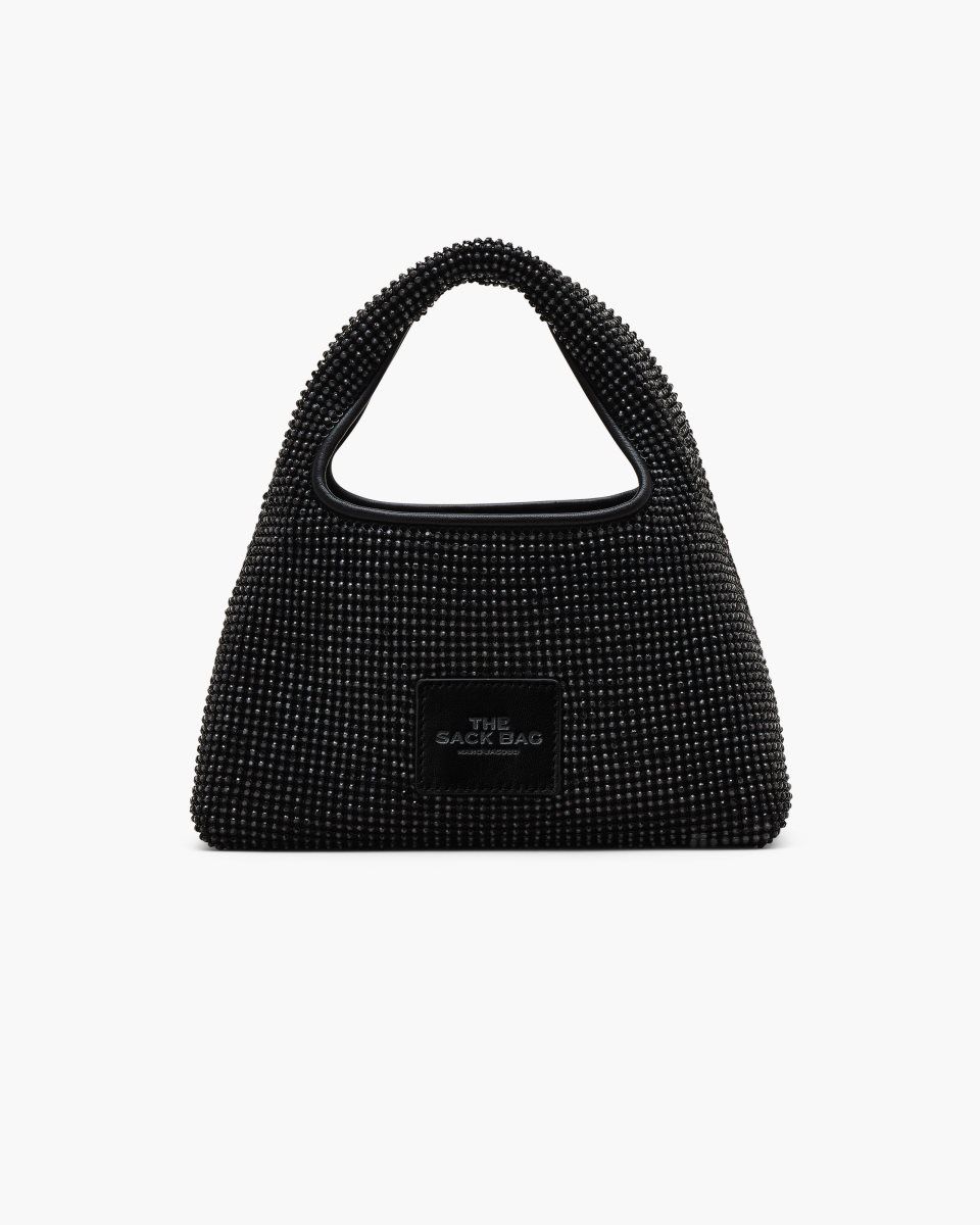 Black Marc Jacobs The Rhinestone Mini Sack Bag | 631802-TAB