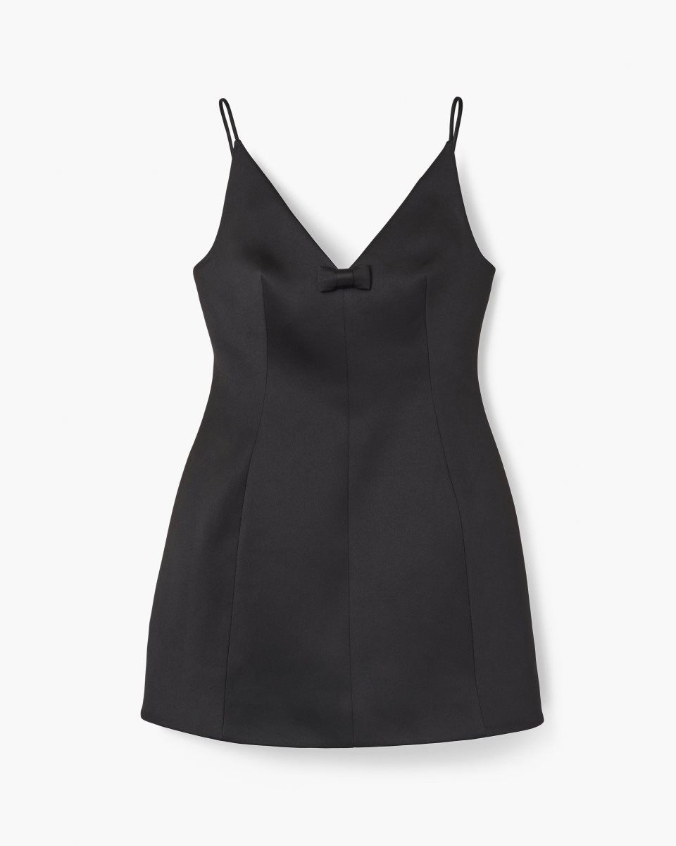 Black Marc Jacobs The Satin Bow Dress | 516829-EPO