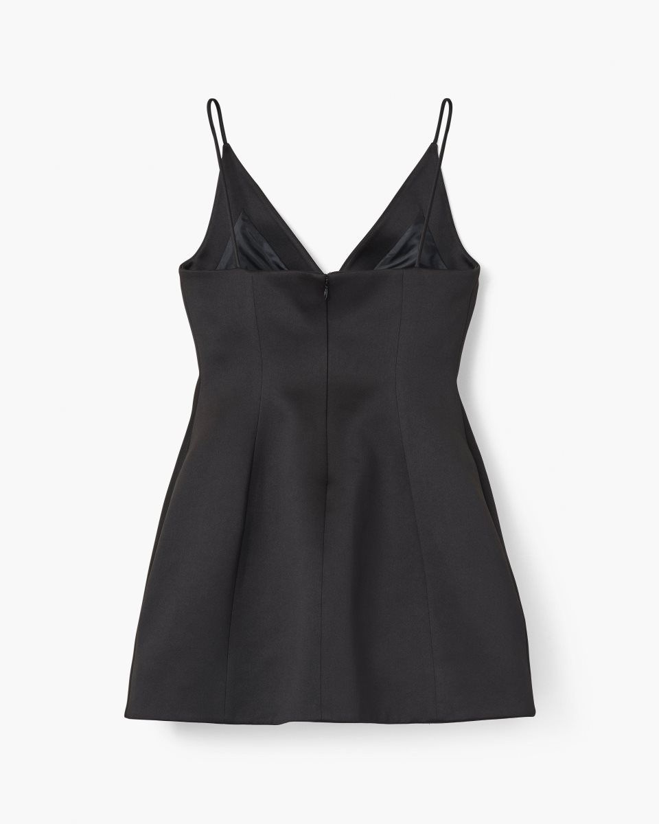 Black Marc Jacobs The Satin Bow Dress | 516829-EPO