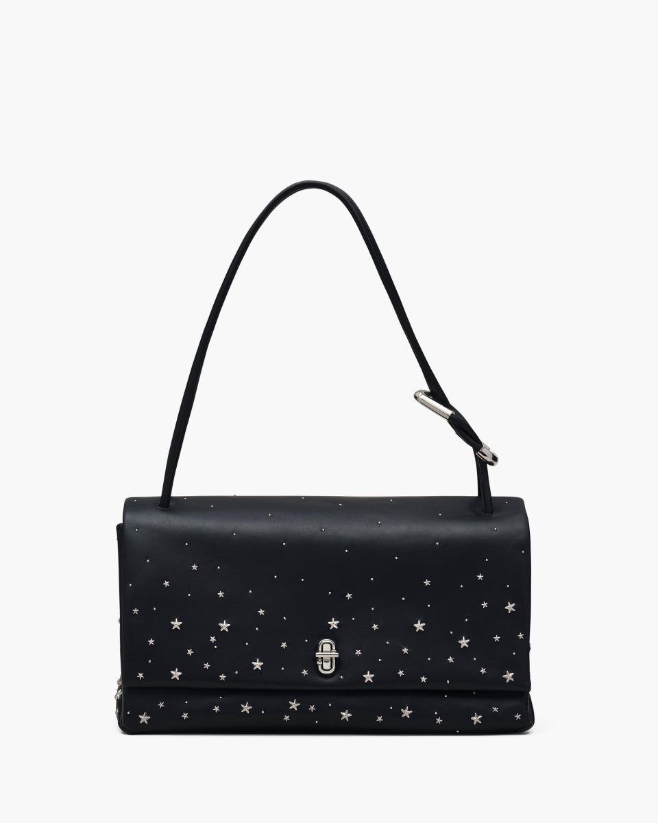 Black Marc Jacobs The Star-Studded Leather Large Dual Bag | 703615-MNI