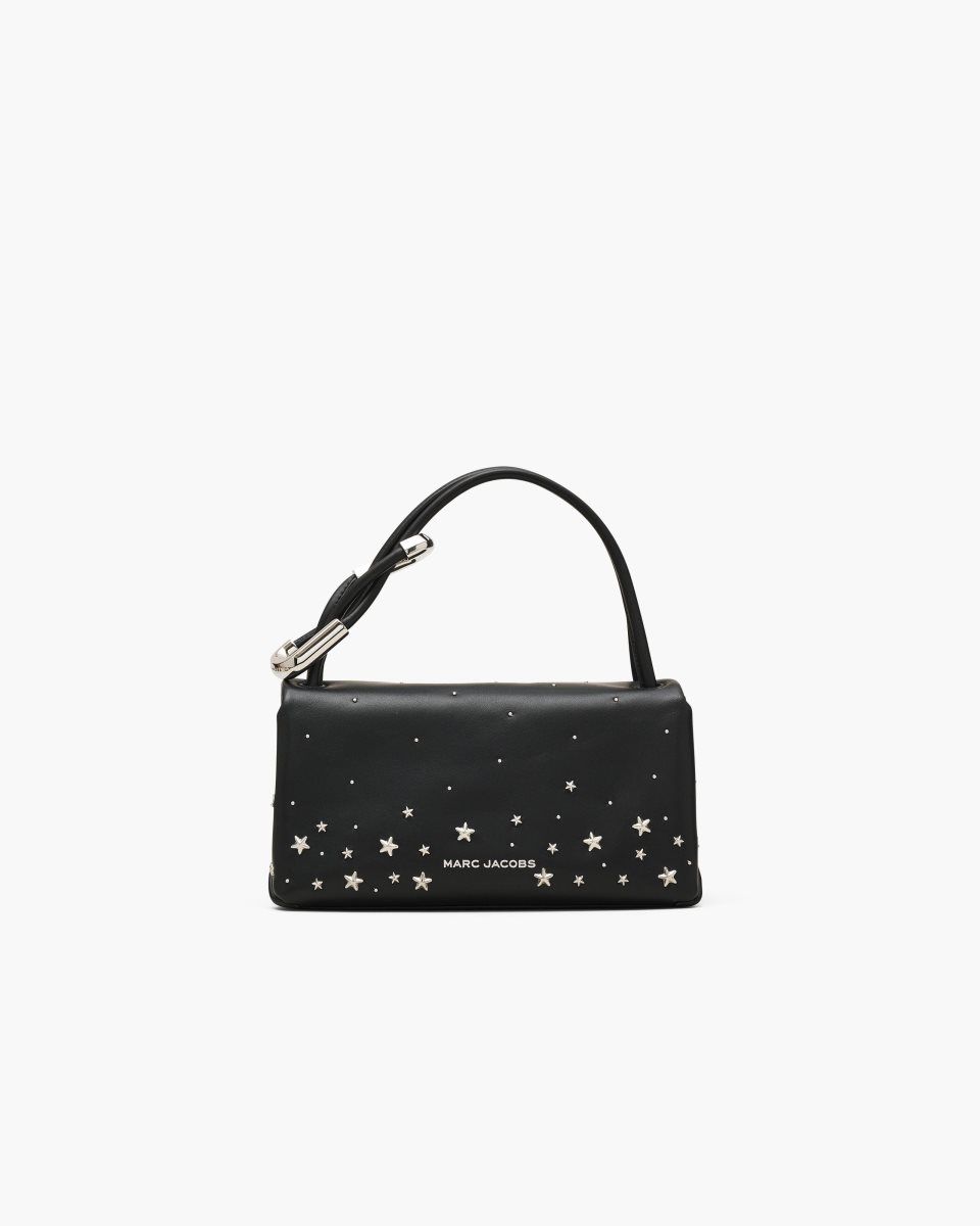 Black Marc Jacobs The Star-Studded Leather Mini Dual Bag | 652389-MWI