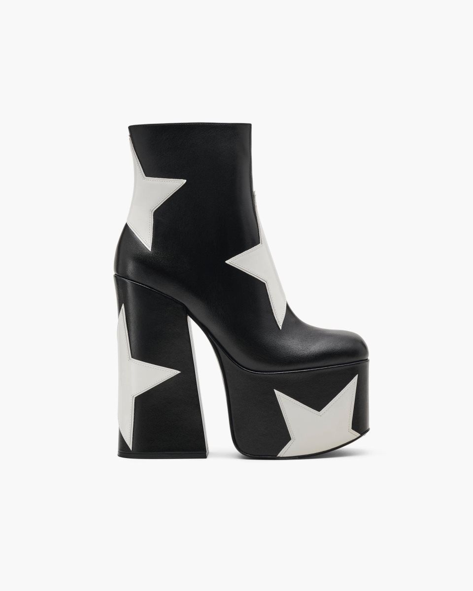 Black Marc Jacobs The Star Patchwork Kiki Platform Boot | 638512-XCU