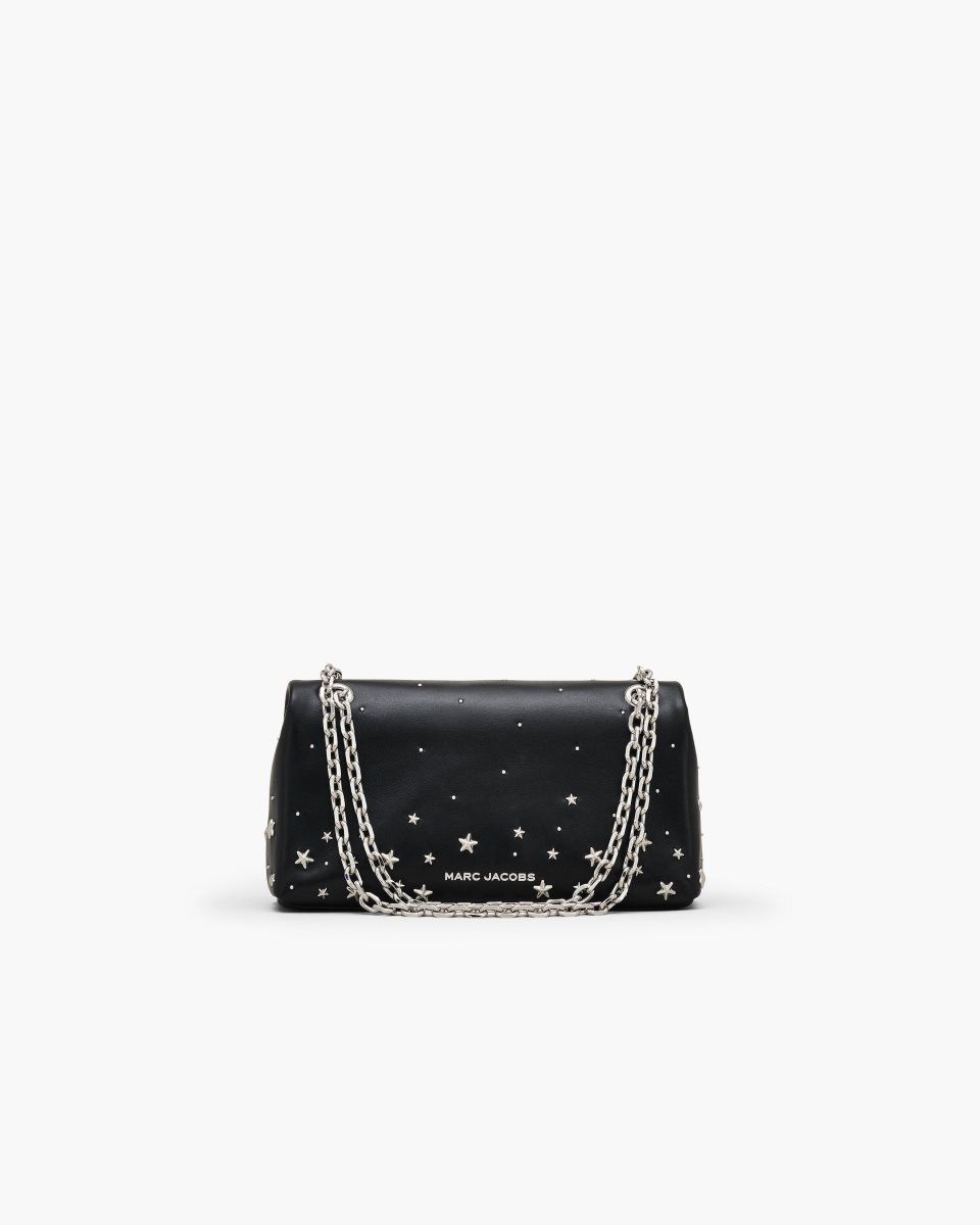 Black Marc Jacobs The Star Studded Dual Chain Wallet | 478501-PXV