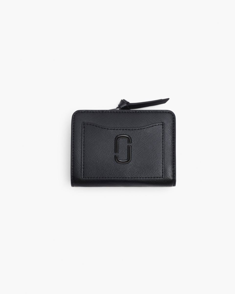 Black Marc Jacobs The Utility Snapshot DTM Mini Compact Wallet | 396125-JOE