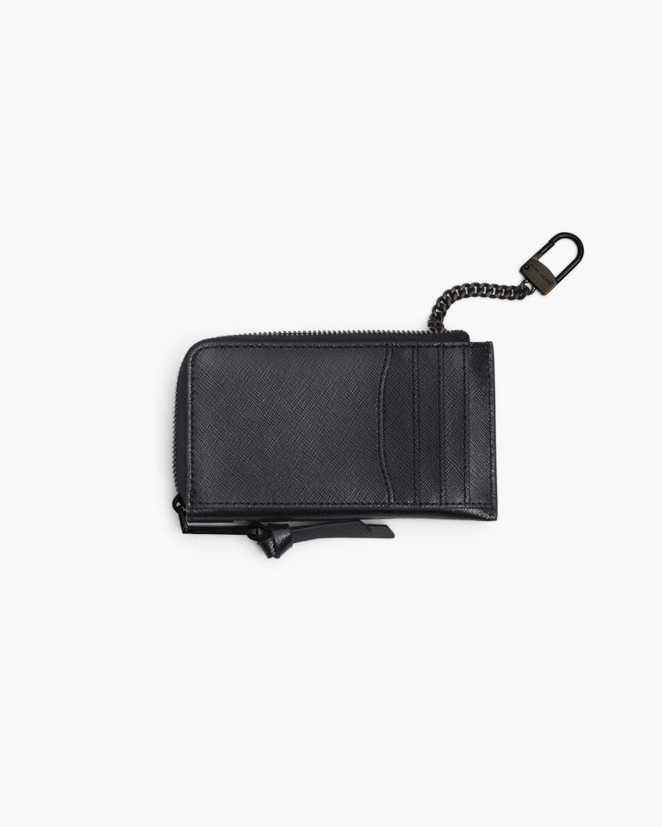 Black Marc Jacobs The Utility Snapshot DTM Top Zip Multi Wallet | 613589-OWZ