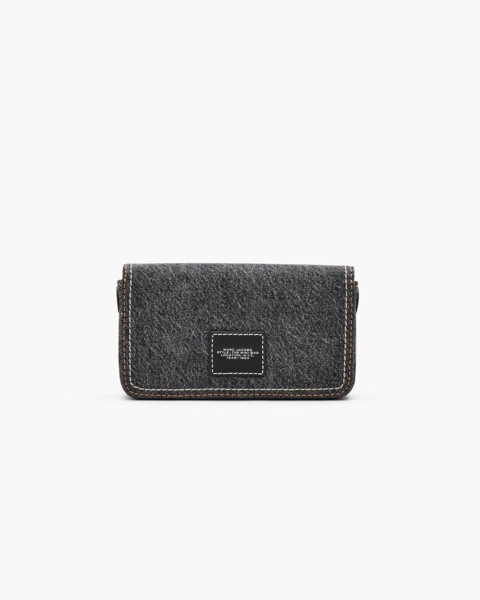 Black Wash Marc Jacobs The Denim Chain Mini Bag | 607582-FGB