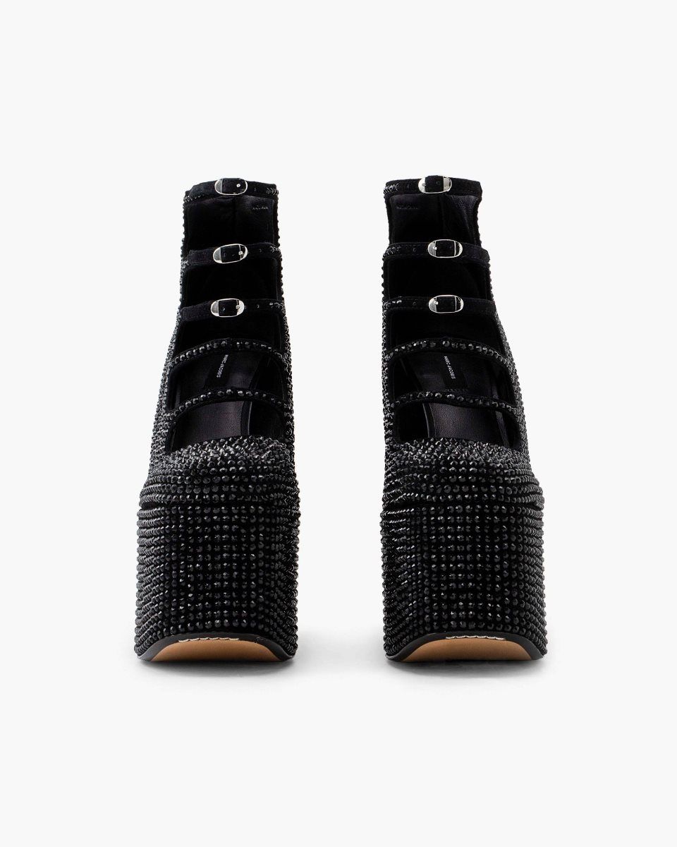 Black / Black Marc Jacobs The Rhinestone Kiki Ankle Boot | 539074-XHI