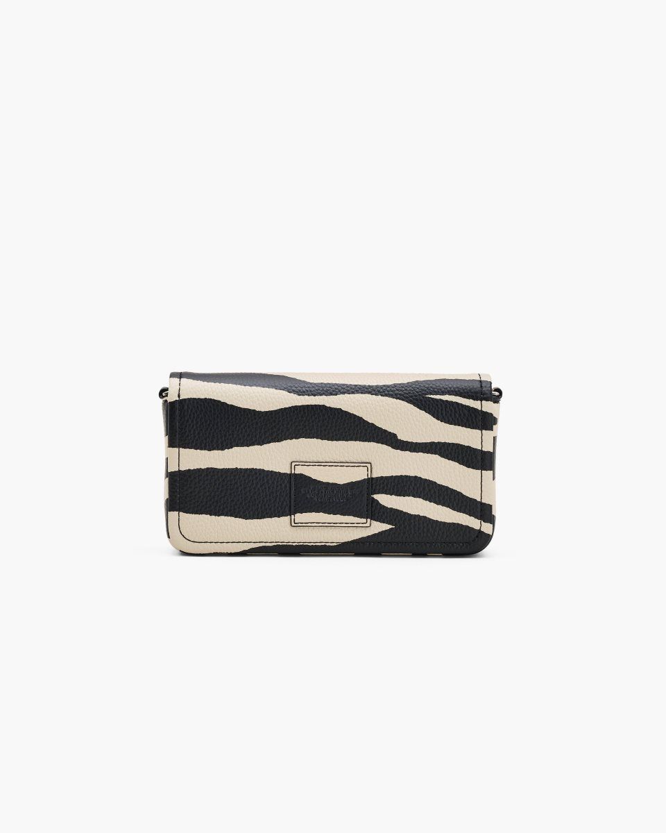 Black / White Marc Jacobs The Zebra Leather Chain Mini Bag | 371409-LCQ