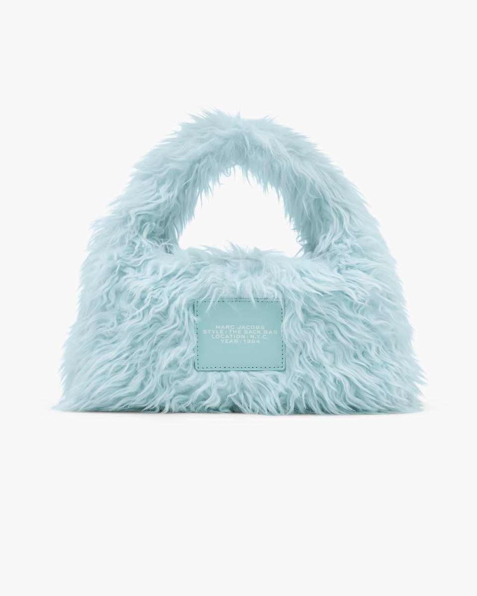 Blue Marc Jacobs The Faux Fur Mini Sack Bag | 314862-KTB