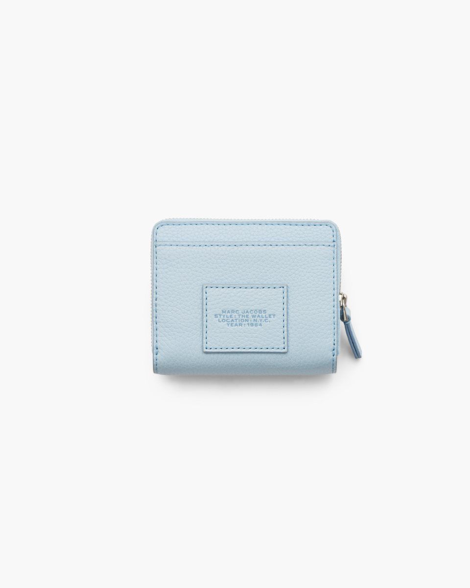 Blue Marc Jacobs The Leather Mini Compact Wallet | 435187-CQO